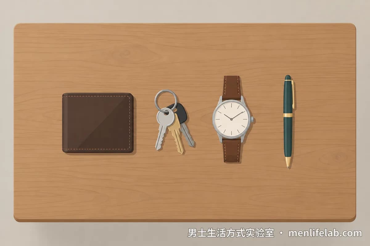 男士 EDC 指南:随身 7 件物品怎么选(钱包、钥匙、手表、笔……)